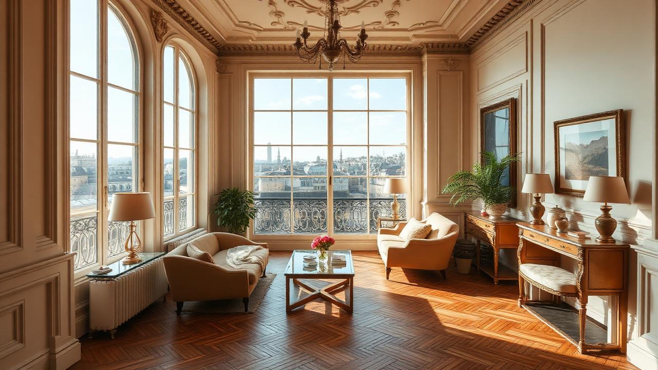 Appartement parisien haussmannien d'exception